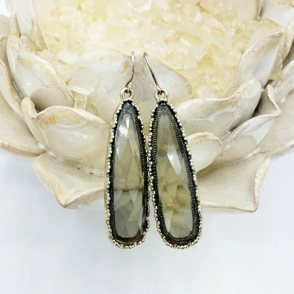 Drop Earrings Vintage Sexy Crystal Stones Pierced Hangar Earrings - Picture 1 of 4